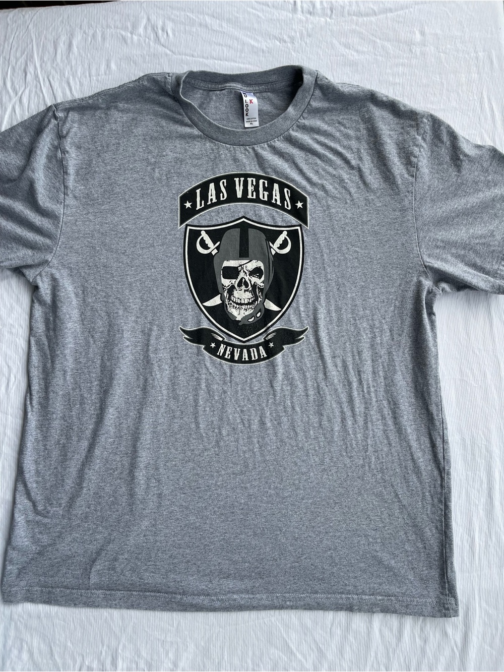 Las Vegas Nevada Skull Graphic Short Sleeve Tee - Unbranded